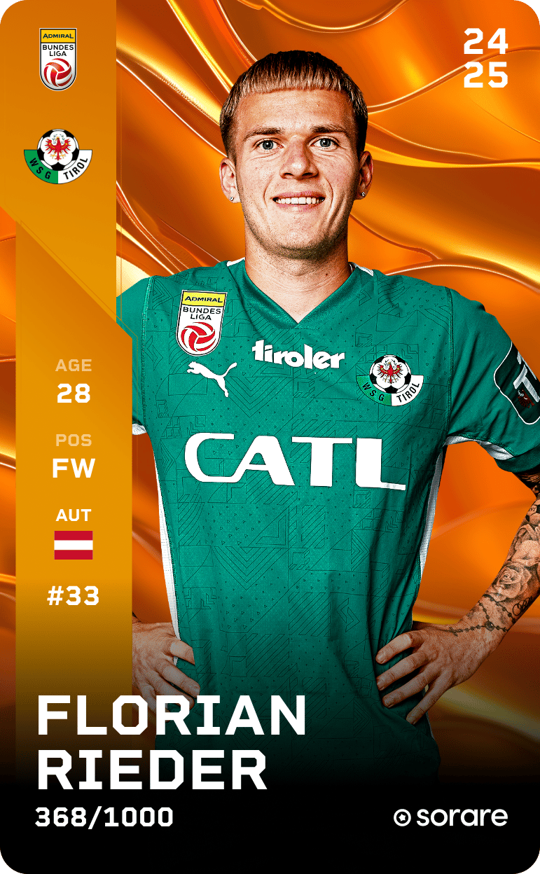 Florian Rieder 2024-25 • Limited 368/1000