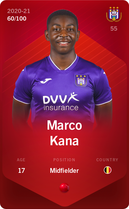 Sorare - Sorare Official - Marco Kana 2020-21 • Rare 60/100 - NFT # 5878585781080530833255528816747509331798377838194400303546798729157203304605
