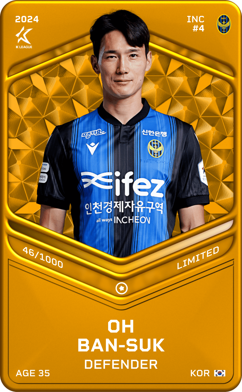 Oh Ban-Suk 2024-25 • Limited 46/1000
