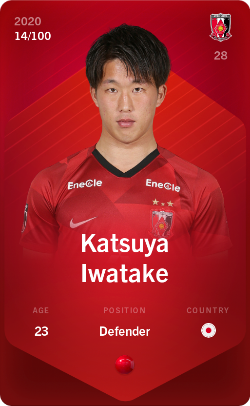 Sorare - Sorare Official - Katsuya Iwatake 2020-21 • Rare 14/100 - NFT # 68393622607586182935619875350935100204553450798678618946550299649840310933229