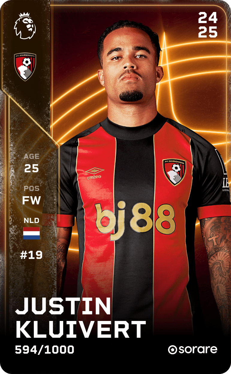 Justin Kluivert 2024-25 • Limited 594/1000