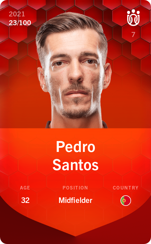 Sorare - Sorare Official - Pedro Santos 2021-22 • Rare 23/100 - NFT # 17354510256787214296916260335324117820007379829751009004915448342606158759685