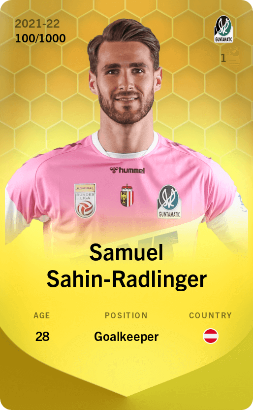 Samuel Sahin-Radlinger 2021-22 • Limited 100/1000