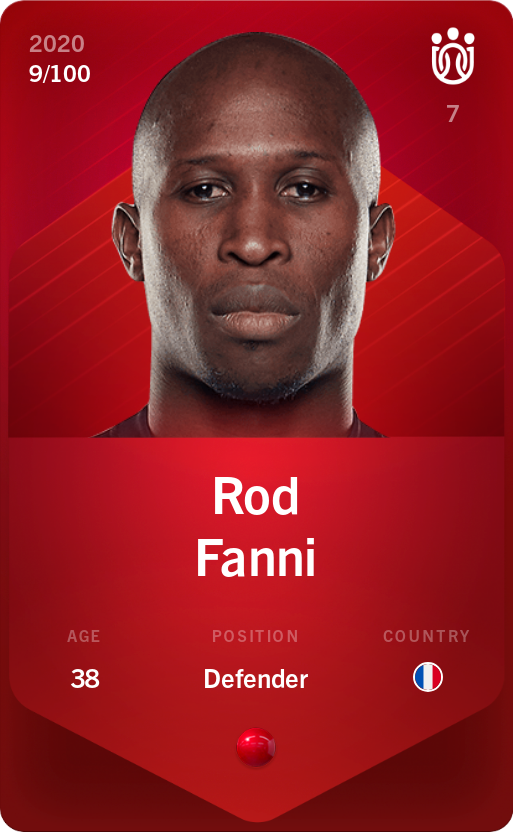 Sorare - Sorare Official - Rod Fanni 2020-21 • Rare 9/100 - NFT # 25218988358254630215161968325753571648105659436049059636957275017375307417532