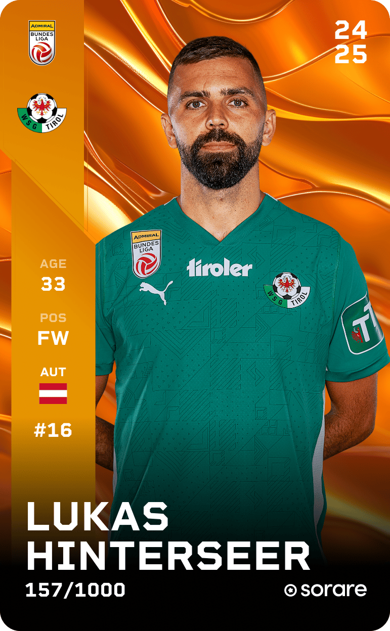 Lukas Hinterseer 2024-25 • Limited 157/1000