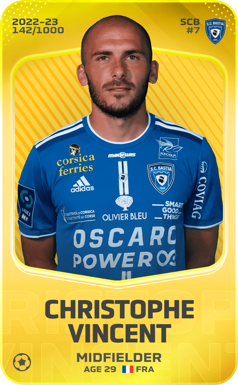 Christophe Vincent 2022-23 • Limited 142/1000