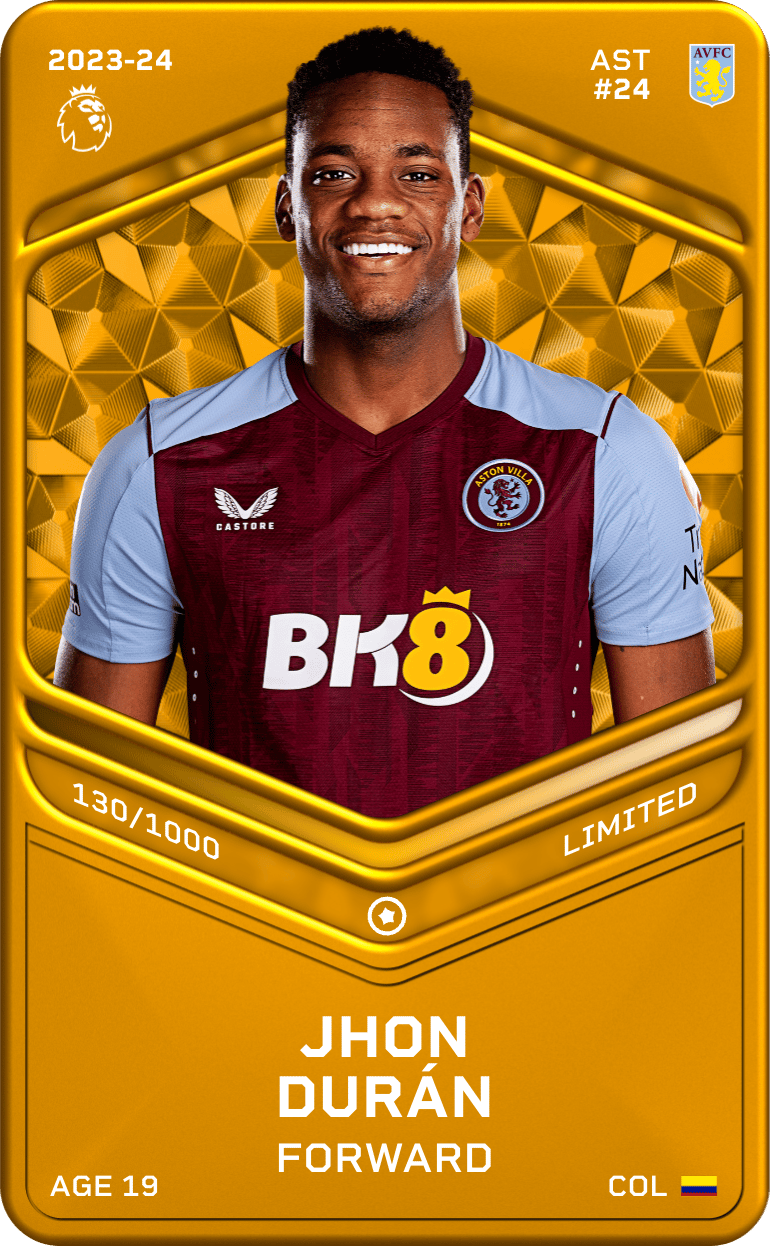 Jhon Durán 2023-24 • Limited 130/1000