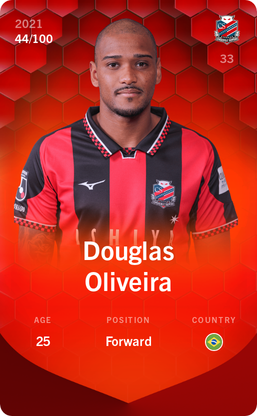 Sorare - Sorare Official - Douglas Oliveira 2021-22 • Rare 44/100 - NFT # 12231701747058827007468657391741713254836208552600488022977075874198349469153