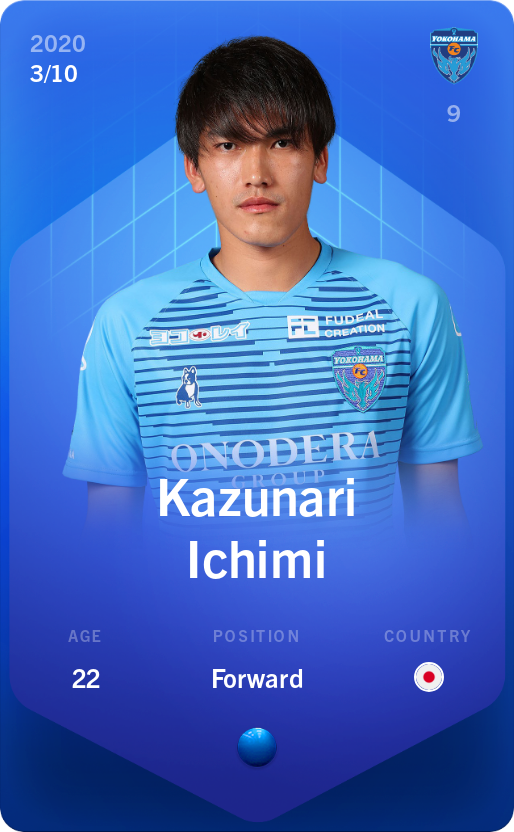 Sorare - Sorare Official - Kazunari Ichimi 2020-21 • Super Rare 3/10 - NFT # 54870116207510294872036074074552902175882841423283675873669865884527104362512