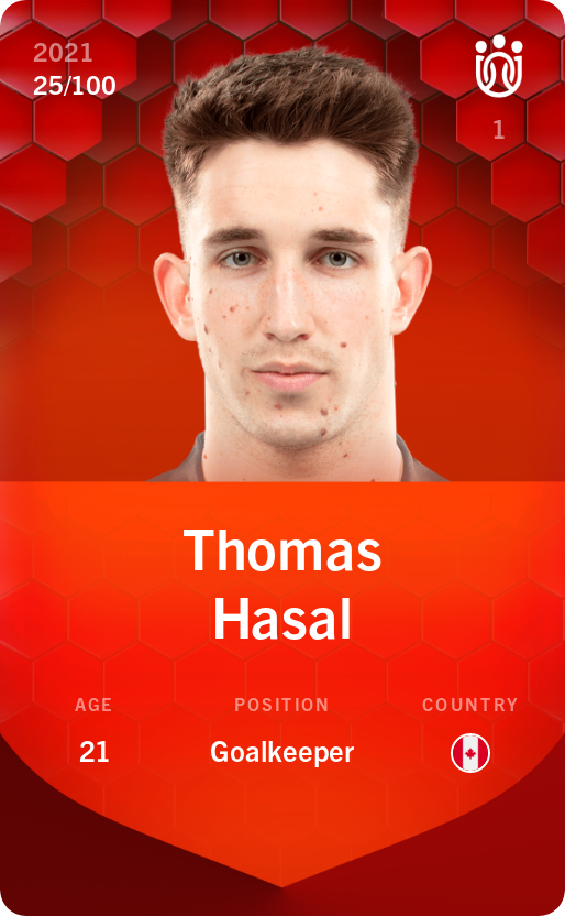 Sorare - Sorare Official - Thomas Hasal 2021-22 • Rare 25/100 - NFT # 17484244135742988522164469781402518690183322434110396252898691513914845960238