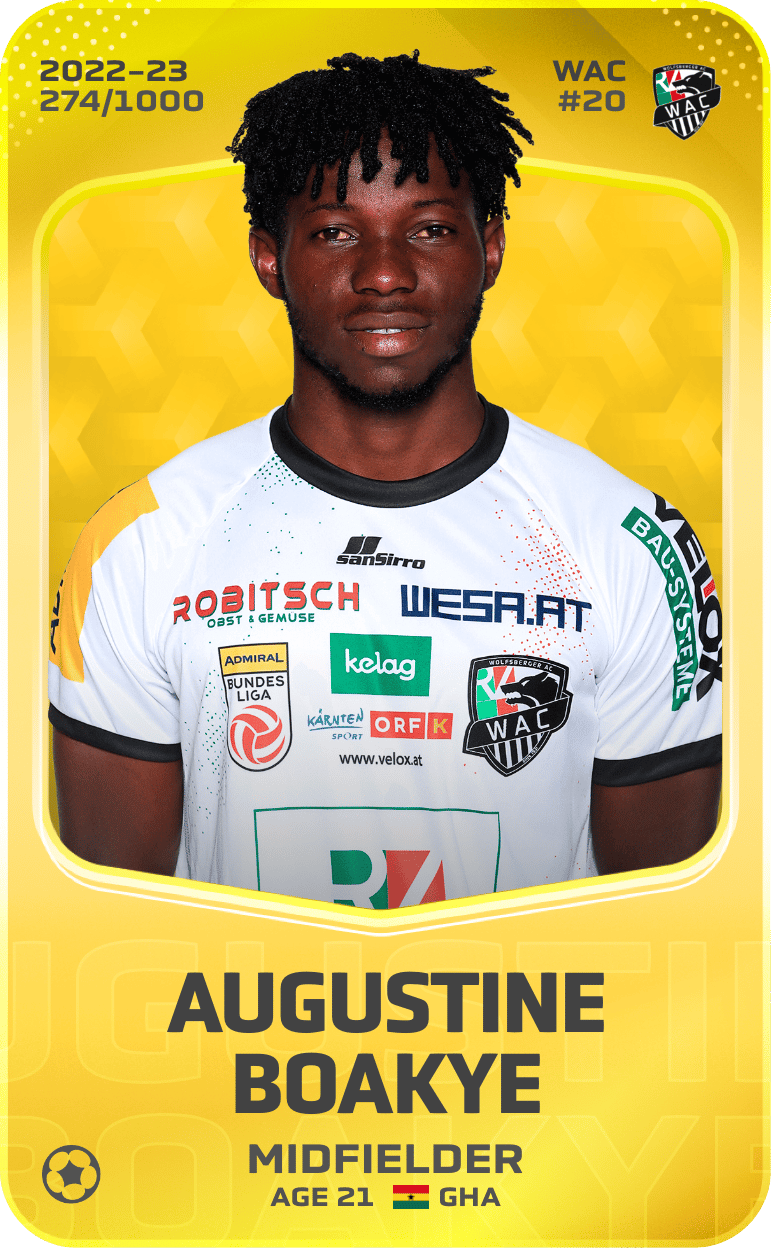 Augustine Boakye 2022-23 • Limited 274/1000