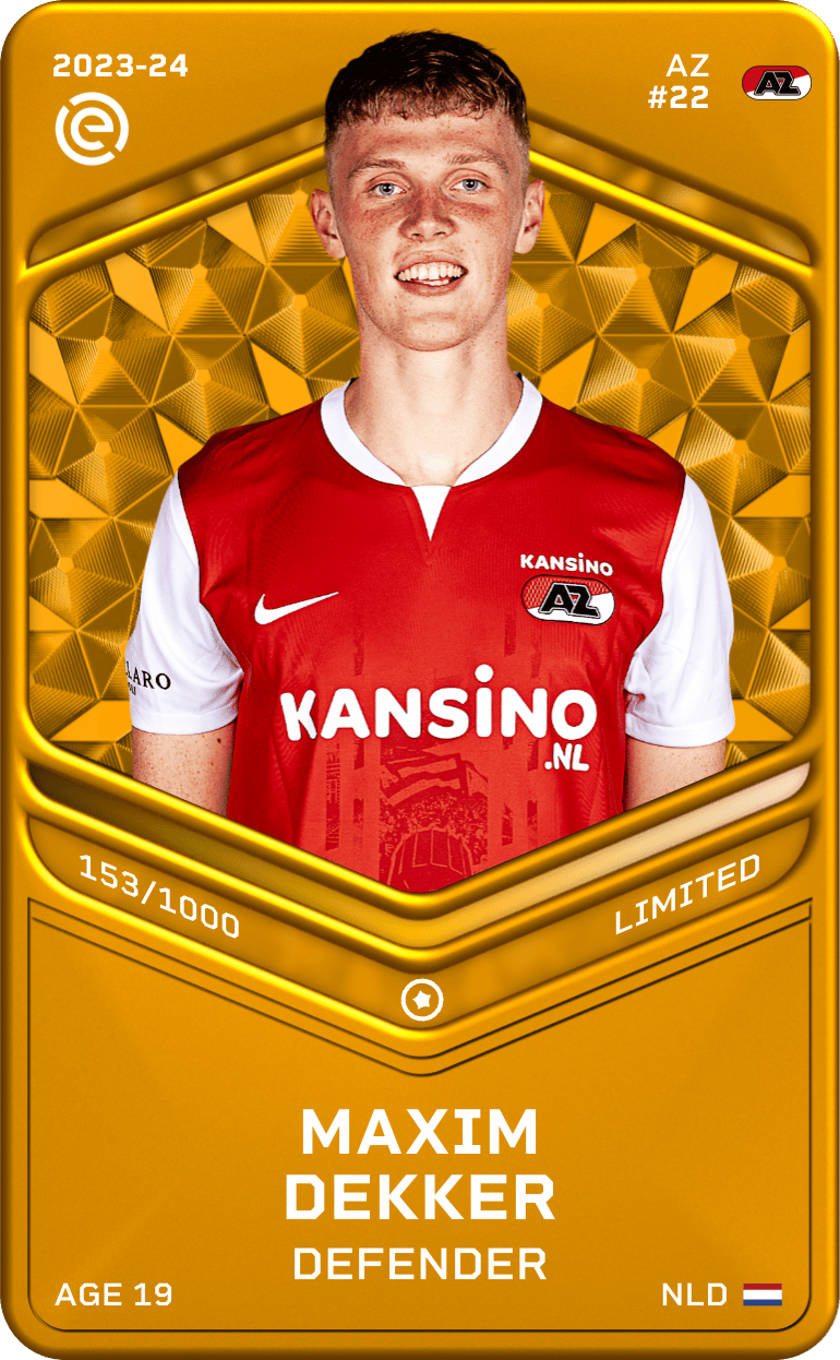 Maxim Dekker 2023-24 • Limited 153/1000