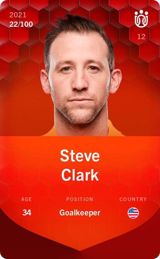 Sorare - Sorare Official - Steve Clark 2021-22 • Rare 22/100 - NFT # 26472064078287280431837794005415808164245841290629601449983209616247199309277