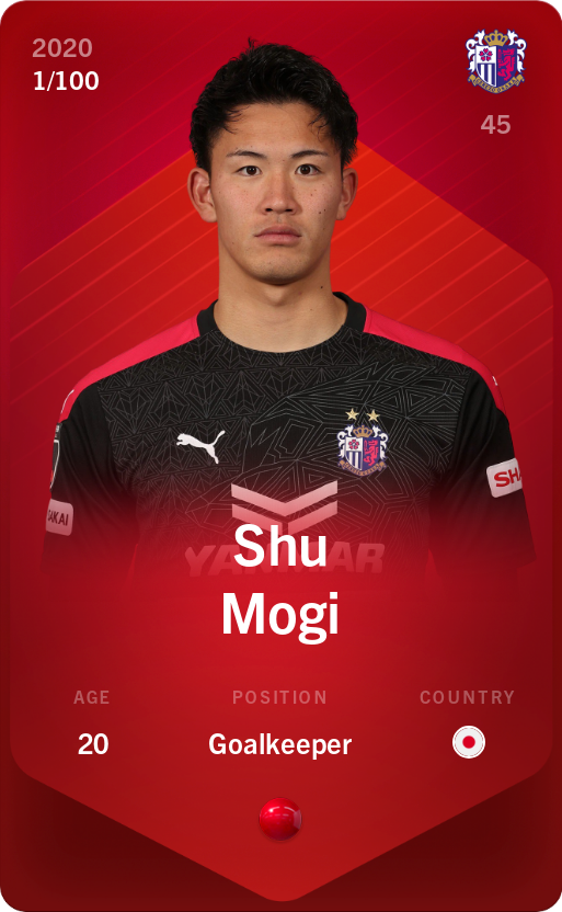 Sorare - Sorare Official - Shu Mogi 2020-21 • Rare 1/100 - NFT # 33958282154206115107322627110795010684672591682151570895098700303232353241996