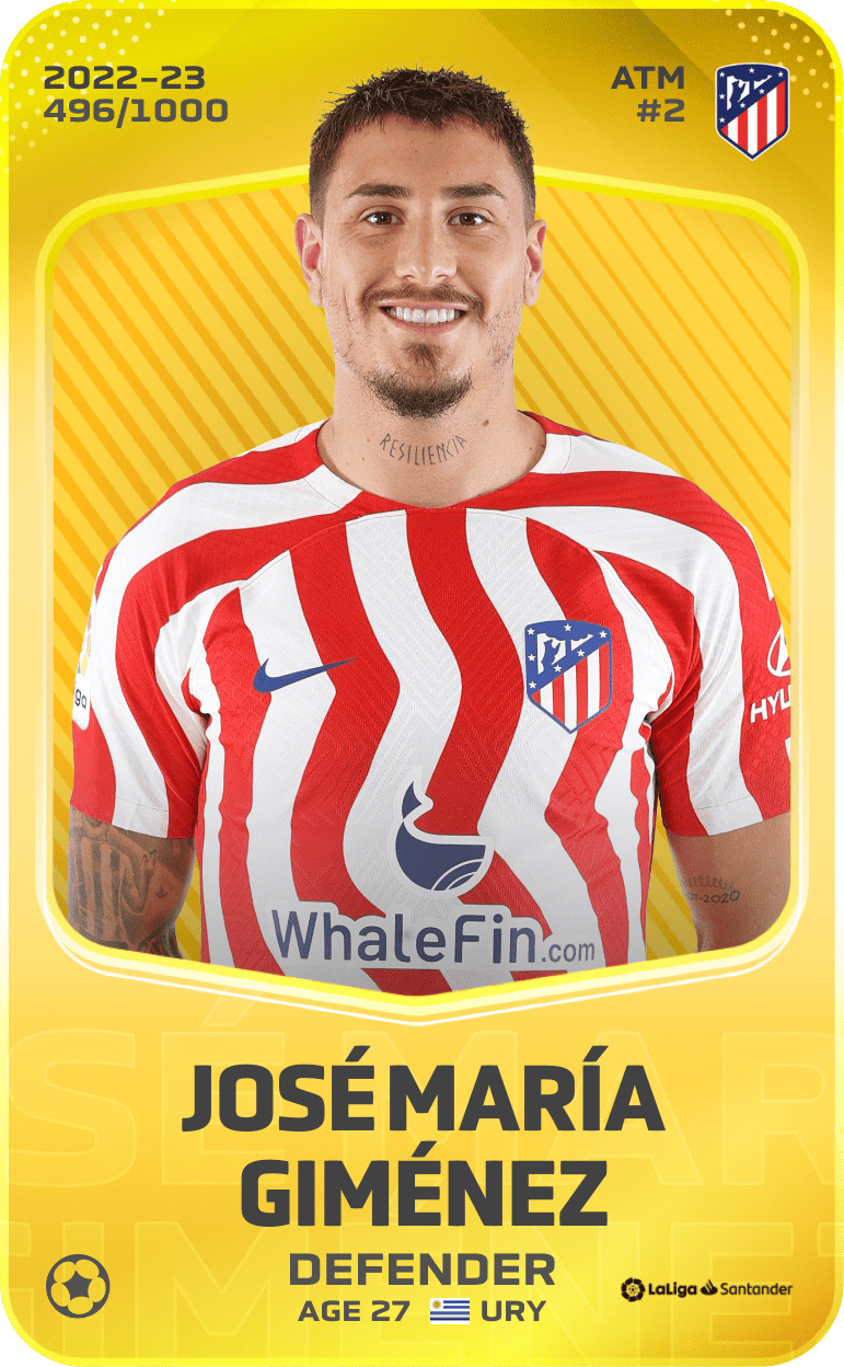 José María Giménez 2022-23 • Limited 496/1000