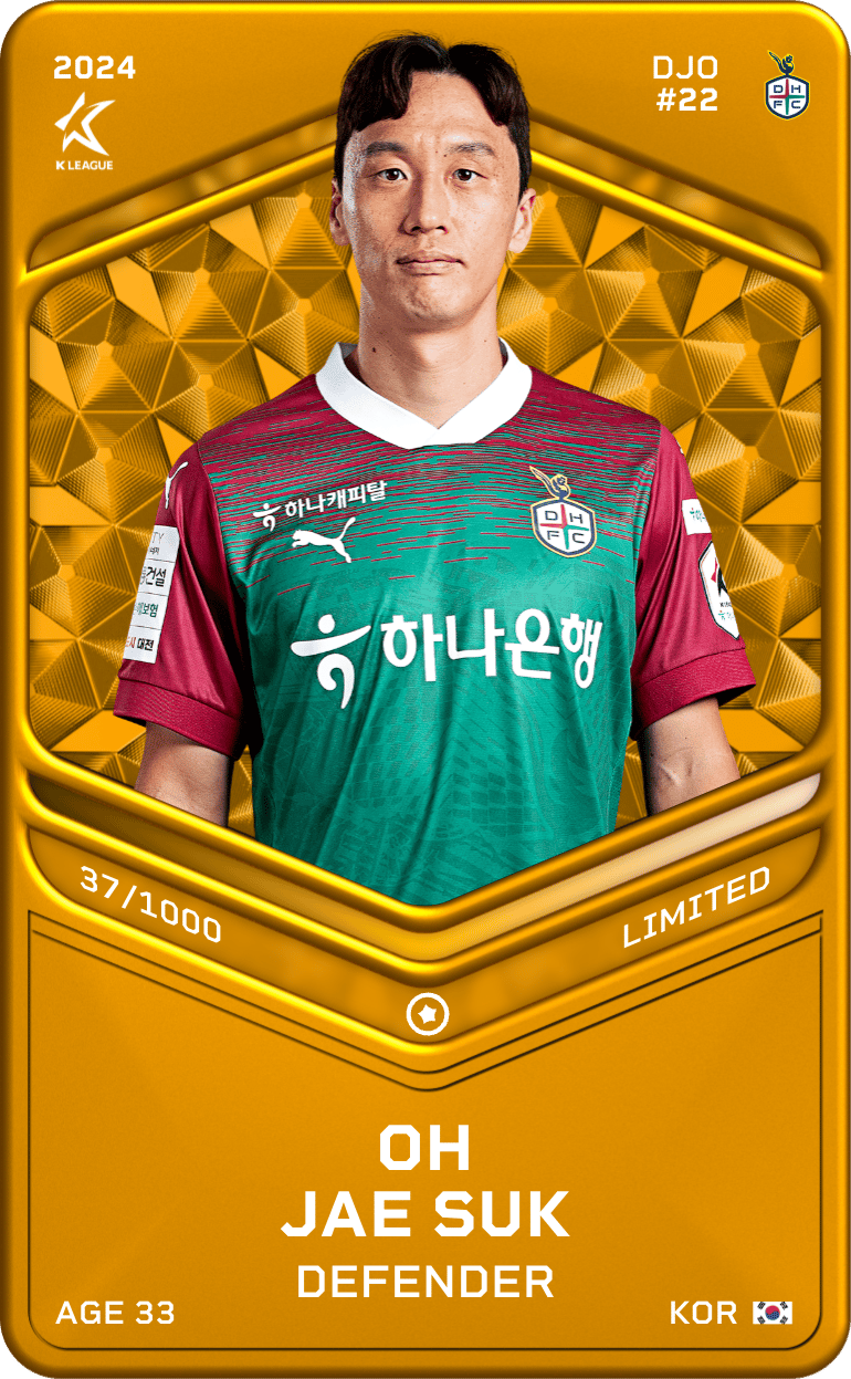 Oh Jae Suk 2024-25 • Limited 37/1000