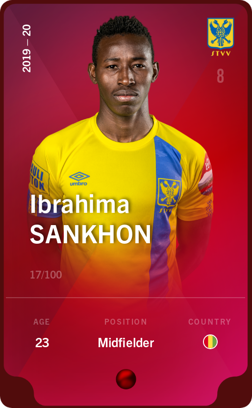 Sorare - Sorare Official - Ibrahima Sankhon 2019-20 • Rare 17/100 - NFT # 67260718409272451424055589894147275377394321340713633598051771202125035170357