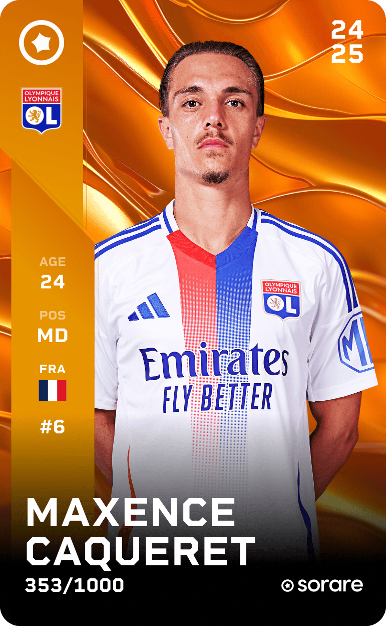 Maxence Caqueret 2024-25 • Limited 353/1000