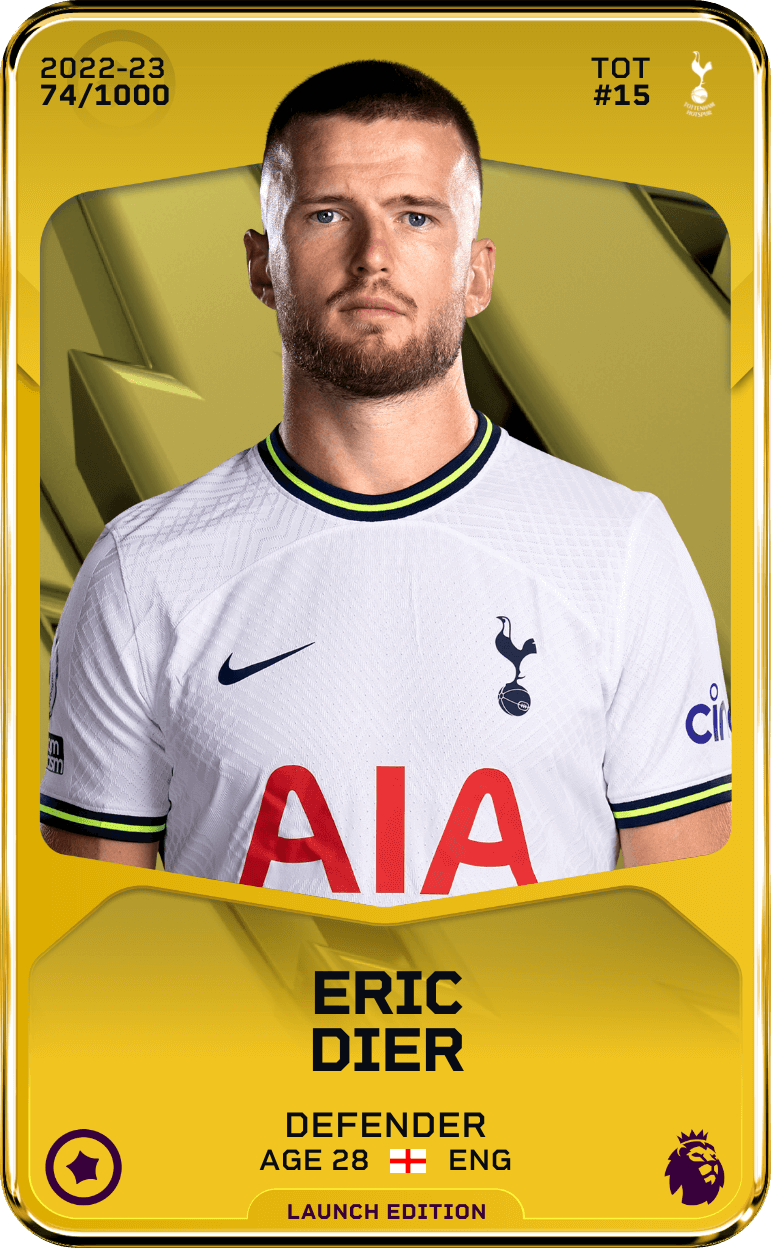 Eric Dier 2022-23 • Limited 74/1000