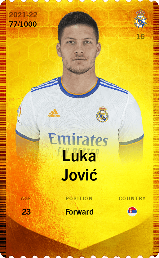 Luka Jović 2021-22 • Limited 77/1000