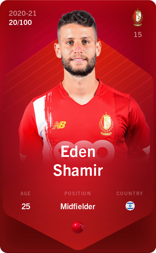 Sorare - Sorare Official - Eden Shamir 2020-21 • Rare 20/100 - NFT # 95089282487757315104560807132042230232859472386790317112636168929209003526820