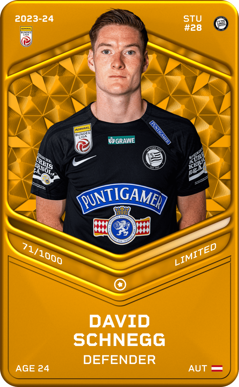 David Schnegg 2023-24 • Limited 71/1000