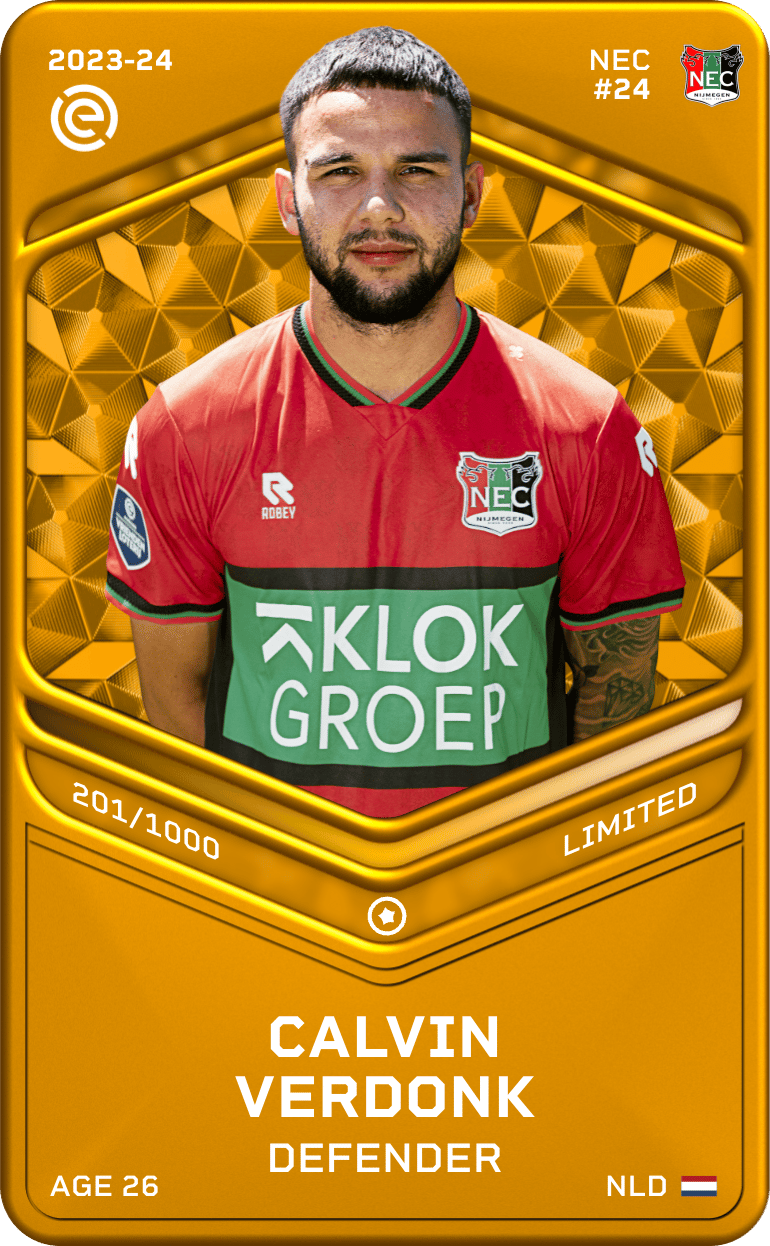 Calvin Verdonk 2023-24 • Limited 201/1000