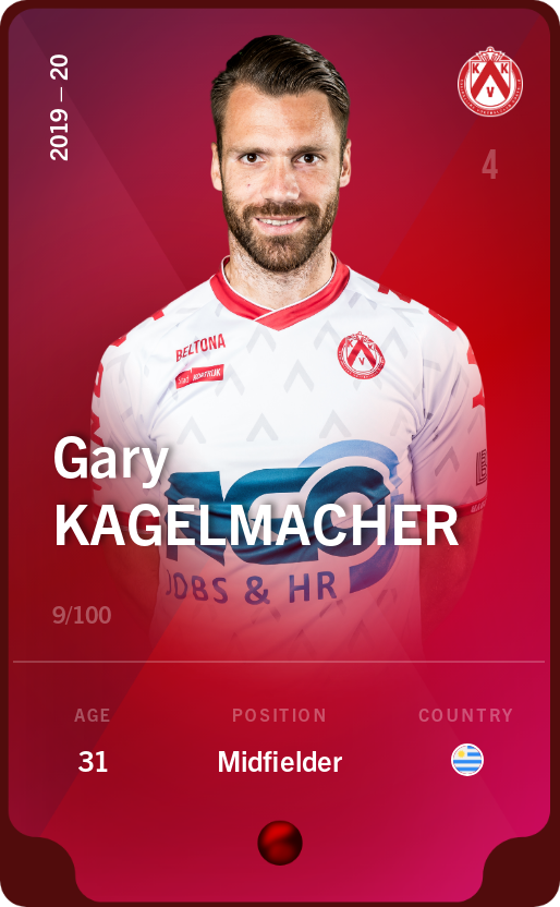 Sorare - Sorare Official - Gary Kagelmacher 2019-20 • Rare 9/100 - NFT # 89450643521733057966440605234296544638203502943692949257262159435617779392351