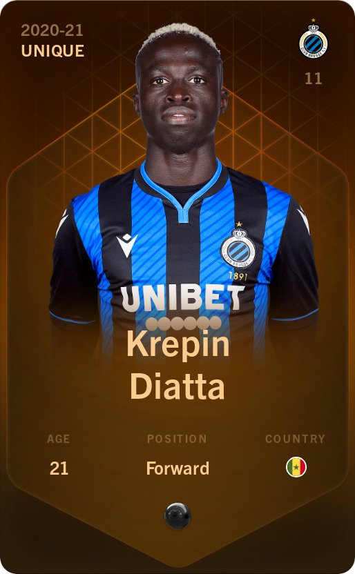 Sorare - Sorare Official - Krepin Diatta 2020-21 • Unique - NFT # 20698067553270597711291190879219236614375070699894528970669920764628557841773