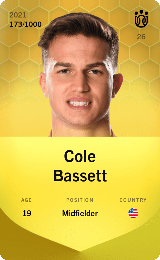 Cole Bassett 2021-22 • Limited 173/1000
