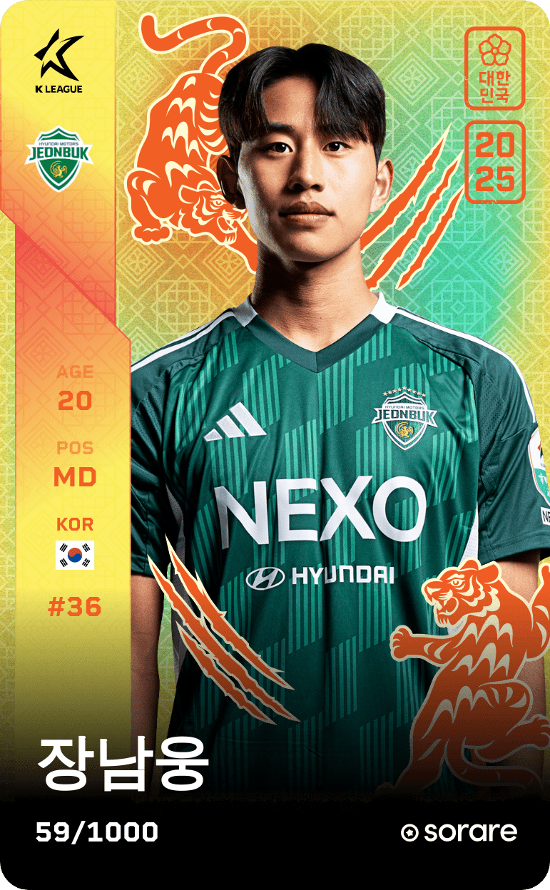 Jang Nam-Ung 2025-26 • Limited 59/1000