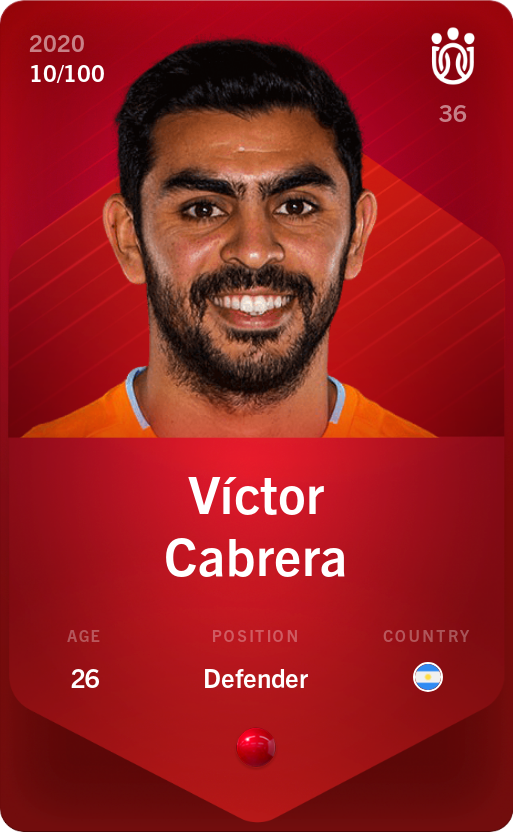 Sorare - Sorare Official - Víctor Cabrera 2020-21 • Rare 10/100 - NFT # 92777671301542337831006543082643149111153220025933450783395618096157205460105