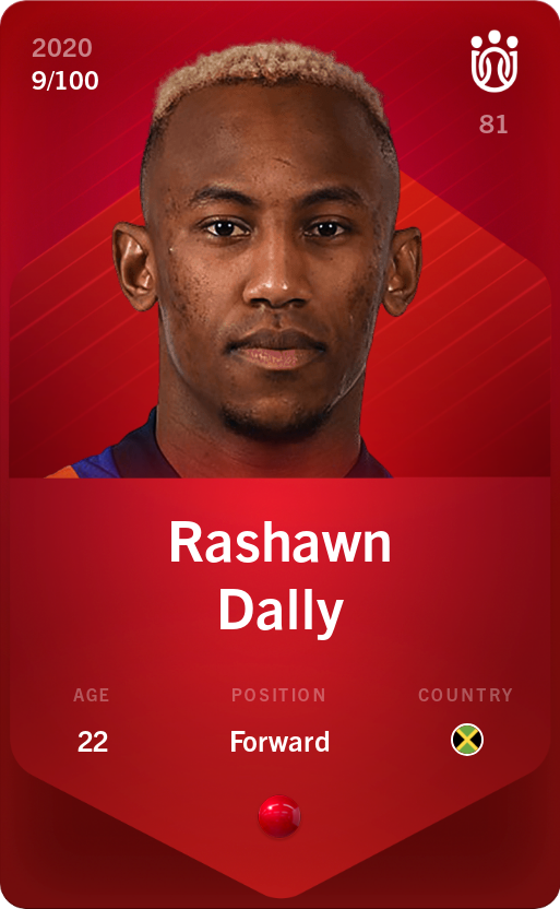 Sorare - Sorare Official - Rashawn Dally 2020-21 • Rare 9/100 - NFT # 2029220698523107381756315276655794507596267100227035457191636301965103555504