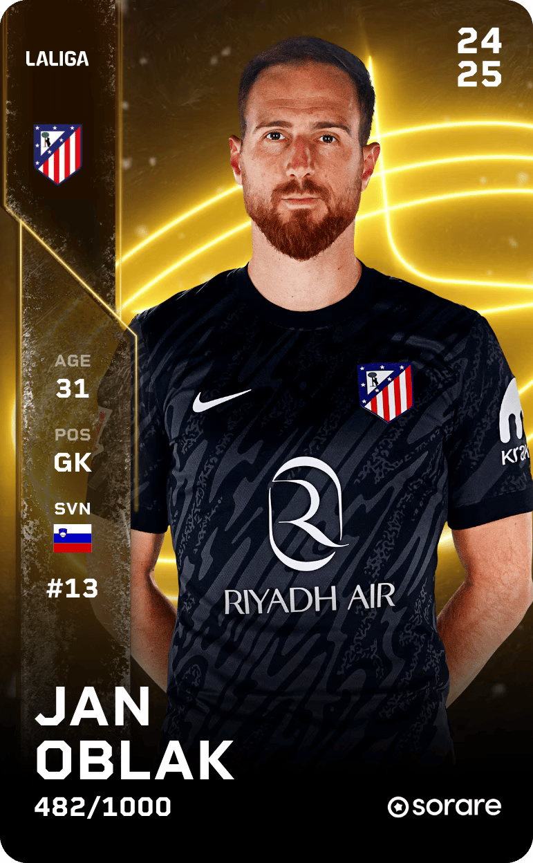 Jan Oblak 2024-25 • Limited 482/1000