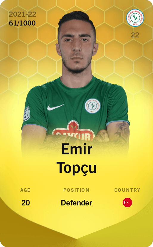 Emir Topçu 2021-22 • Limited 61/1000