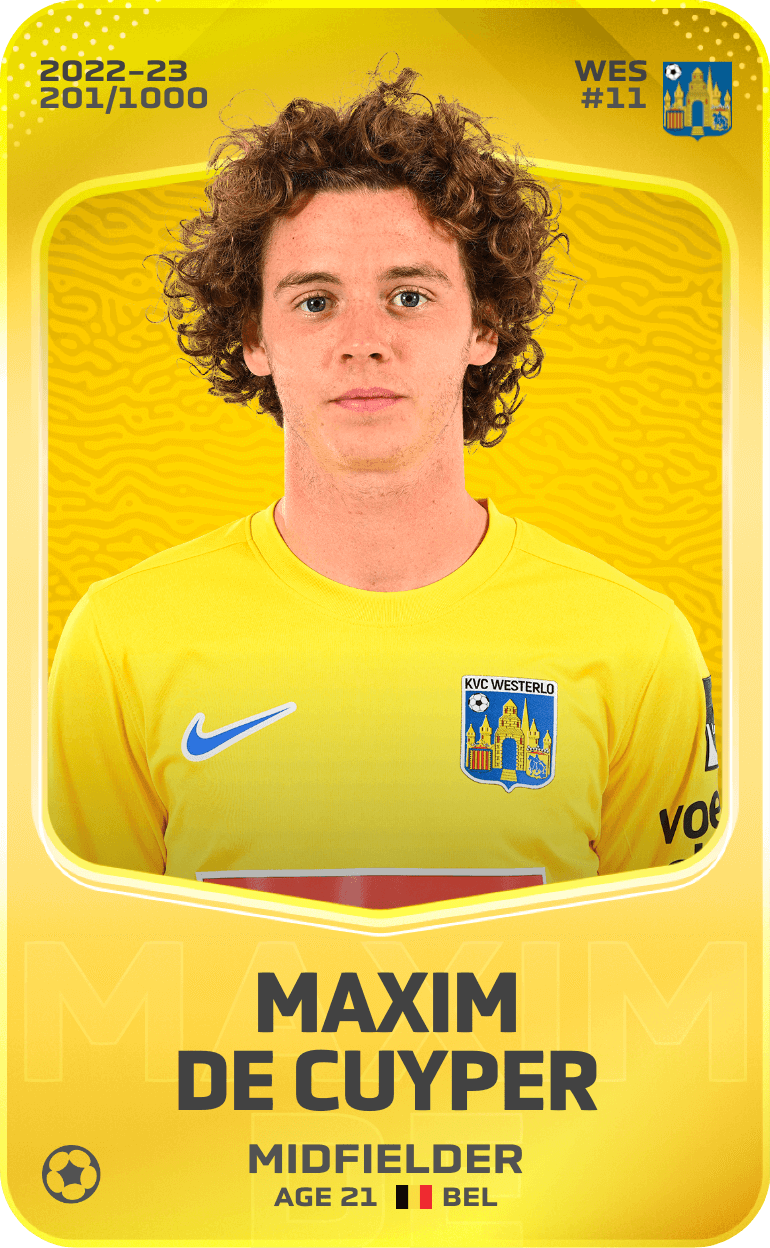 Maxim De Cuyper 2022-23 • Limited 201/1000