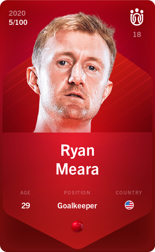 Sorare - Sorare Official - Ryan Meara 2020-21 • Rare 5/100 - NFT # 23662513139868530952005402947209355379399610215189848365876434581418184028069