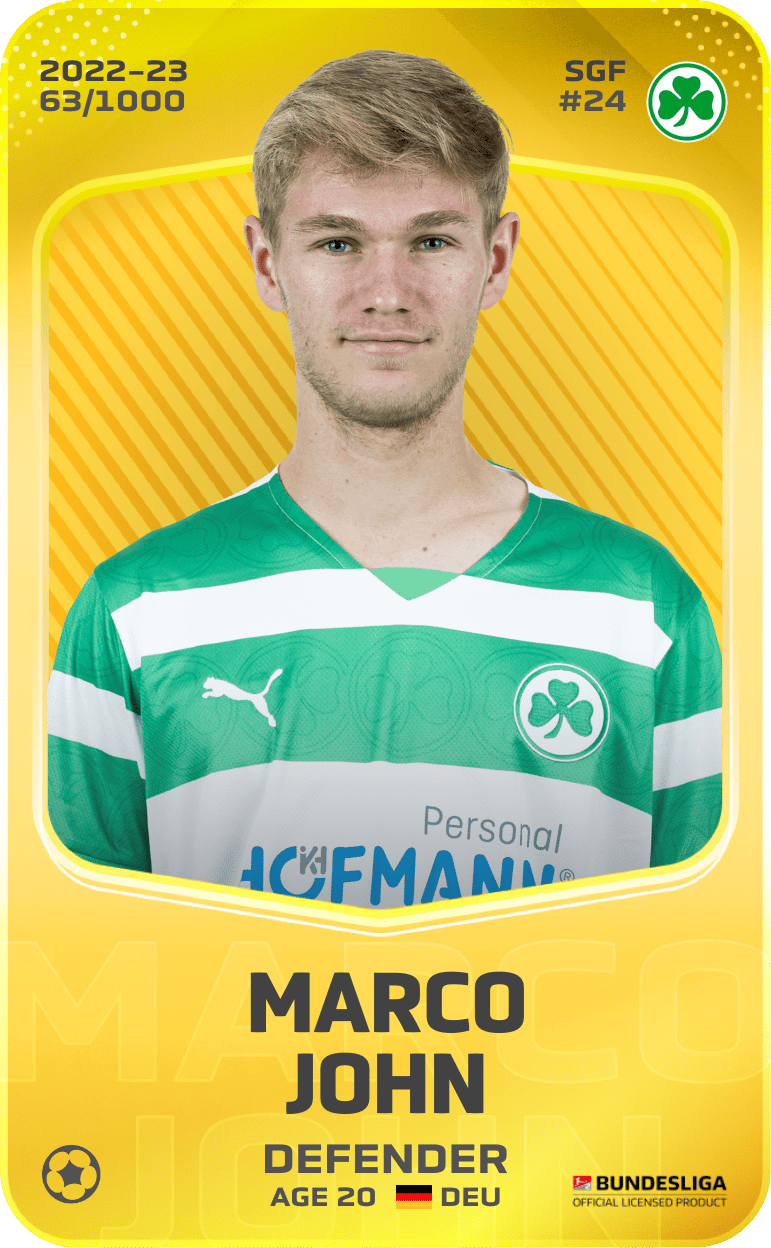 Marco John 2022-23 • Limited 63/1000