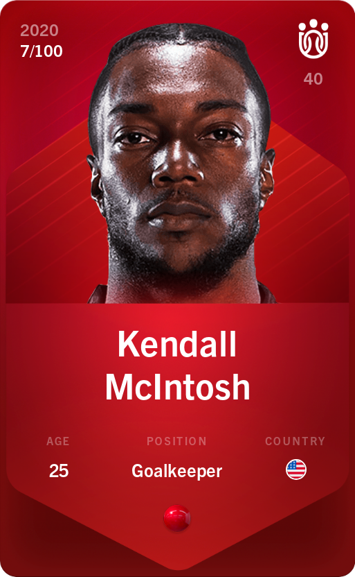 Sorare - Sorare Official - Kendall McIntosh 2020-21 • Rare 7/100 - NFT # 59028640105305531264230601206870196174244002514490891133602063104134396209176