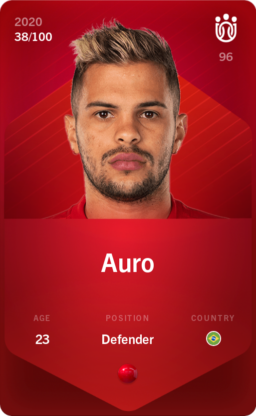 Sorare - Sorare Official - Auro 2020-21 • Rare 38/100 - NFT # 77180041404758859797949442526562596330719427447682257732414055254851557043829