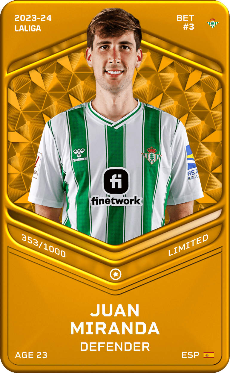 Juan Miranda 2023-24 • Limited 353/1000
