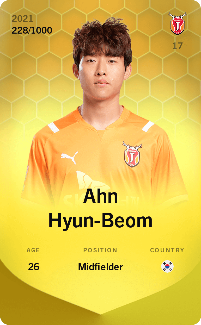 Ahn Hyun-Beom 2021-22 • Limited 228/1000
