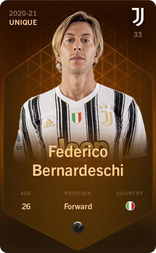 Sorare - Sorare Official - Federico Bernardeschi 2020-21 • Unique - NFT # 26575243182062129096083355703418028270959159262059705640056547177033995456159