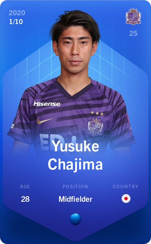 Sorare - Sorare Official - Yusuke Chajima 2020-21 • Super Rare 1/10 - NFT # 1110969109136163178243152548869036829710665784980456409153124309088755686412
