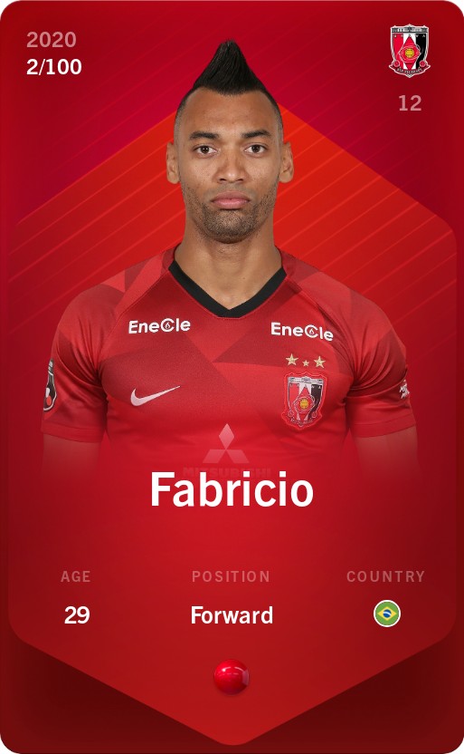 Sorare - Sorare Official - Fabricio 2020-21 • Rare 2/100 - NFT # 65631453969899107968868566602746589577734913609053102968857439528202854404383