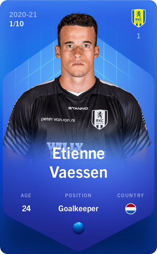 Sorare - Sorare Official - Etienne Vaessen 2020-21 • Super Rare 1/10 - NFT # 73181315983660513725935511031975330915914824146788497999158871095767616475518