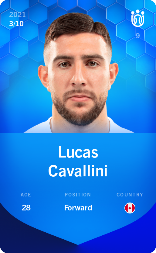 Sorare - Sorare Official - Lucas Cavallini 2021-22 • Super Rare 3/10 - NFT # 40335690878882936683034966948459164197146224753359711025115234777518903951457