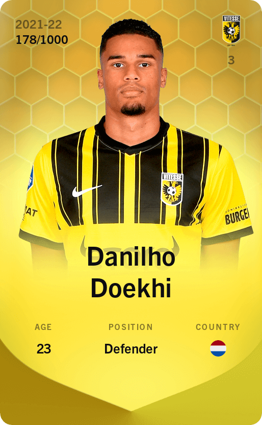 Danilho Doekhi 2021-22 • Limited 178/1000