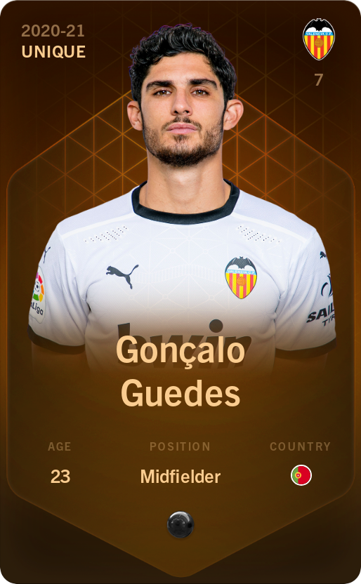 Sorare - Sorare Official - Gonçalo Guedes 2020-21 • Unique - NFT # 16343369097629504212524294579473855877273376459983992777736679081776153372617