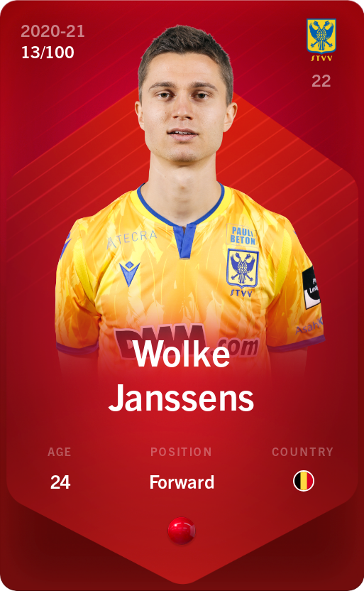 Sorare - Sorare Official - Wolke Janssens 2020-21 • Rare 13/100 - NFT # 5913776794331521572901271859372702184633694004740081873700441478970709920018